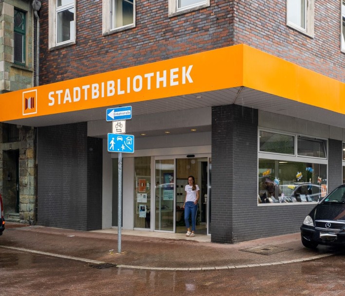 Ansicht der Stadtbibliothek