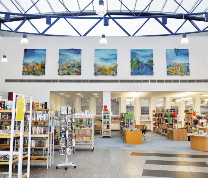 Innenansicht Bücherei Hohenlimburg