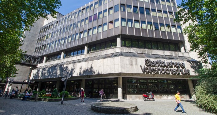 Außenansicht der Zentralbücherei Bochum