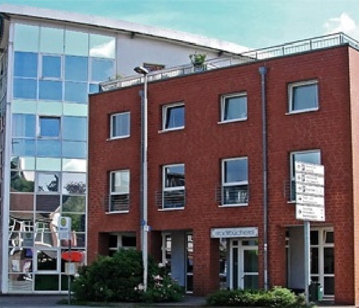 Das Foto zeigt das Gebäude der Stadtbücherei Herzogenrath