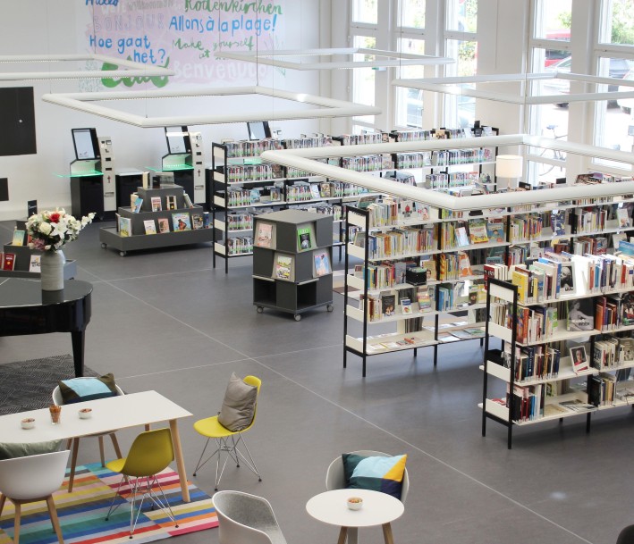 Foto: Stadtbibliothek Köln/B.Hartmann Innenansicht Stadtteilbibliothek Rodenkirchen