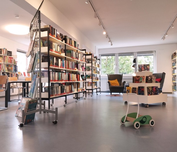 Foto: Stadtteilbibliothek Köln Sülz Der Kinder- und Jugendbereich der Bibliothek Sülz