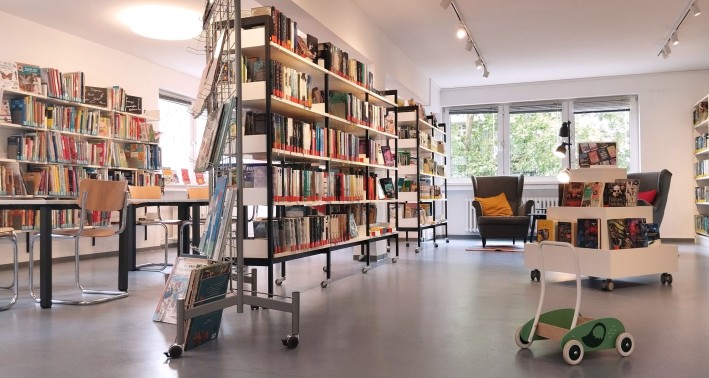 Der Kinder- und Jugendbereich der Bibliothek Sülz