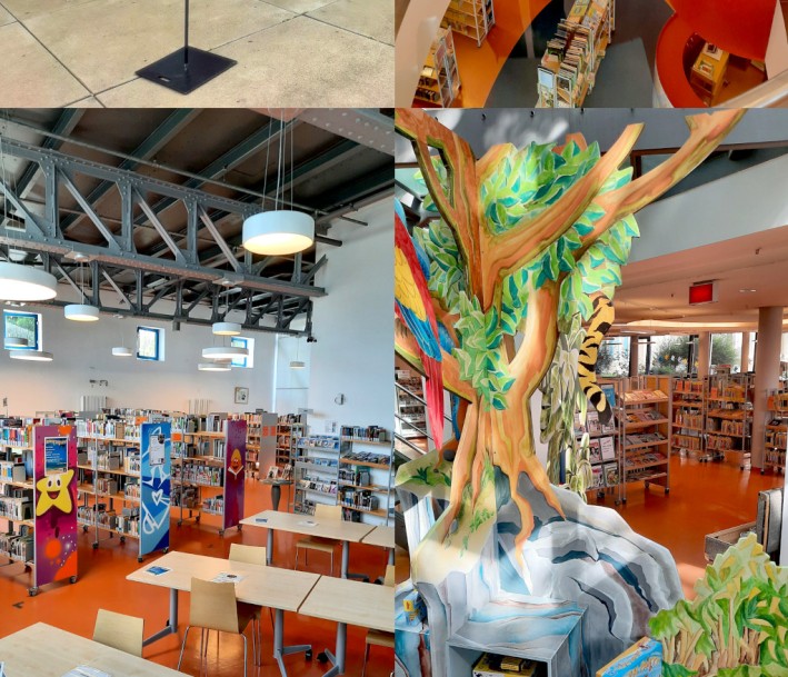 Innenraum Bibliothek