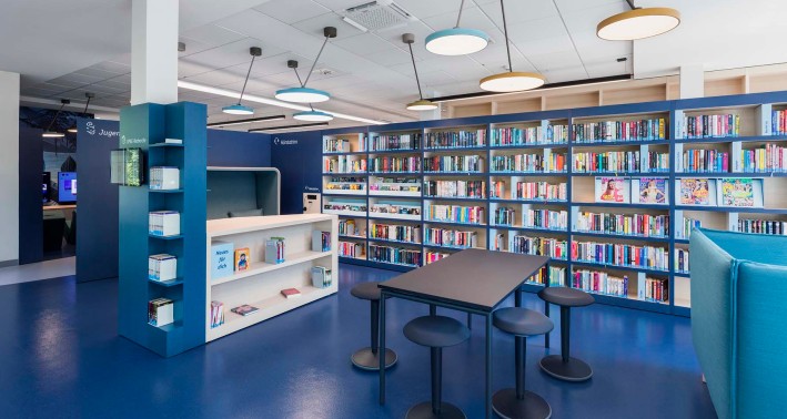 Foto unseres Lernorts in der Jugendbibliothek