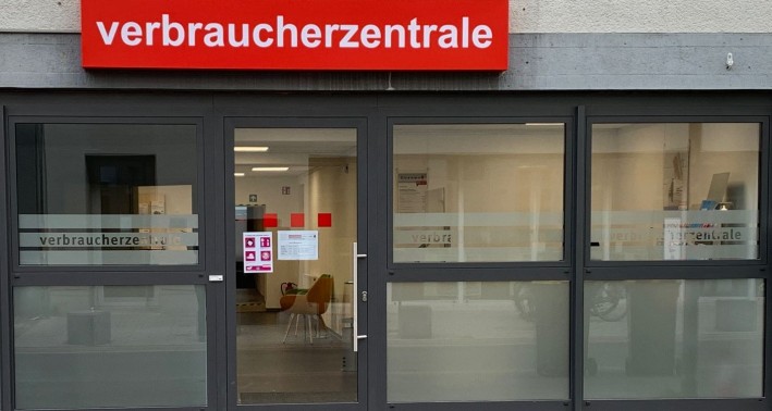 Blick auf den Eingang der Beratungsstelle