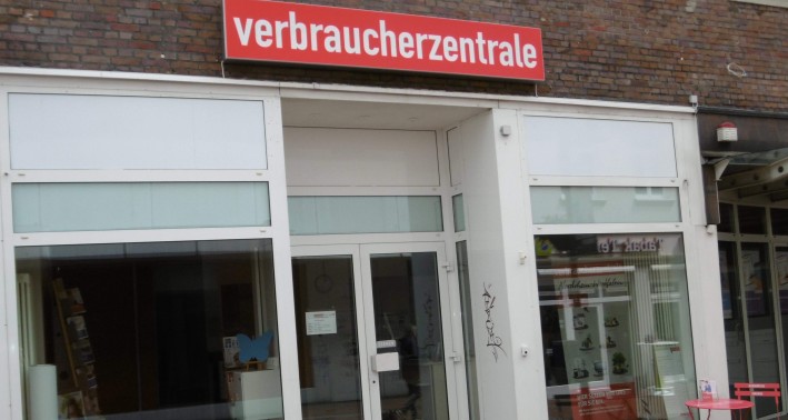 Das Foto zeigt den Eingang der Verbraucherzentrale NRW Beratungsstelle Recklinghausen