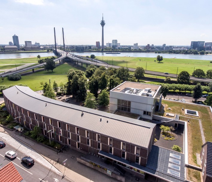 Hausansicht der Jugendherberge Düsseldorf