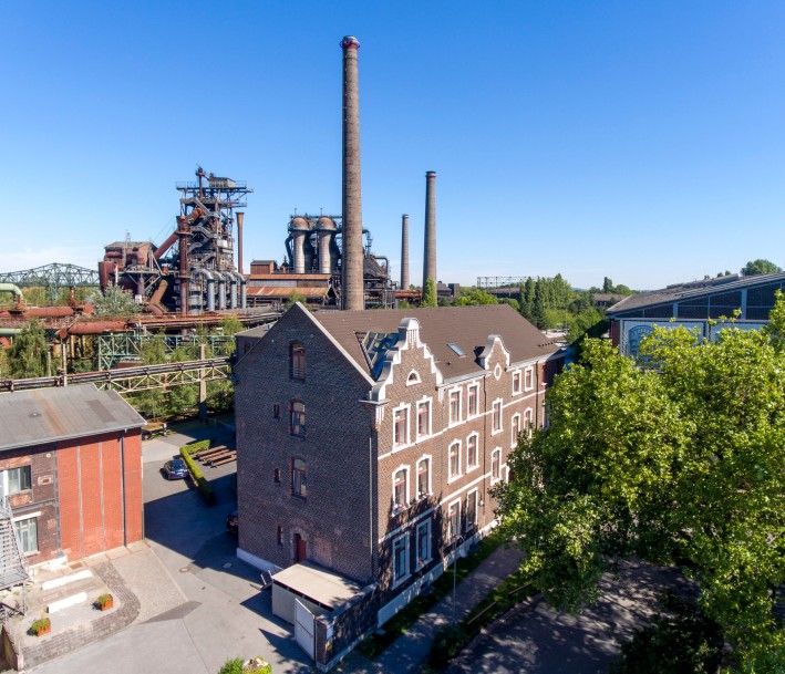 Außenansicht der Jugendherberge Duisburg Landschaftspark