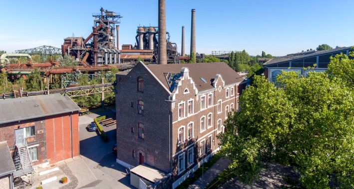 Außenansicht der Jugendherberge Duisburg Landschaftspark