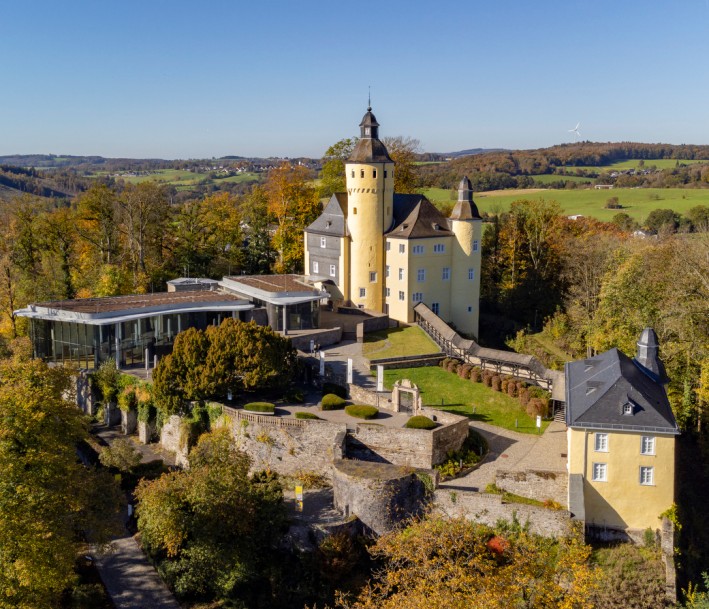 Foto: Joachim Gies Luftaufnahme von Schloss Homburg