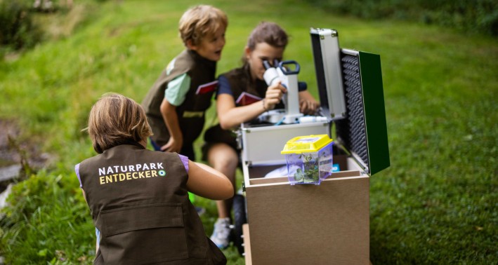 Mit dem Naturpark-Trolley unterwegs