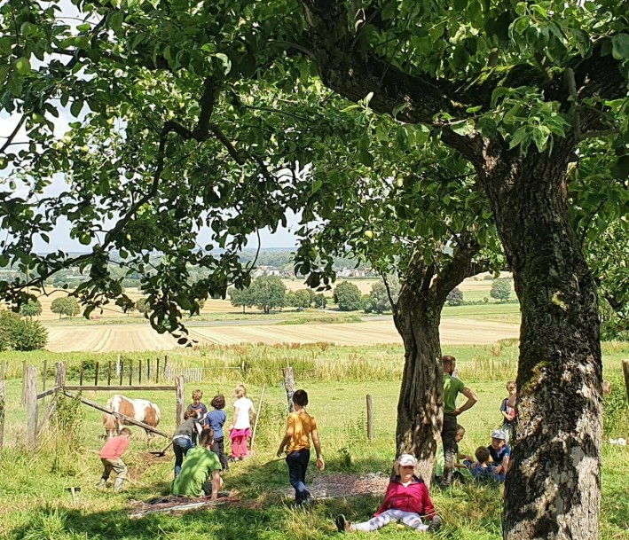 Hofführungen auf dem Kriegerhof für Schulen und Kindergärten