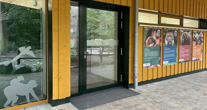 Eingangsbereich des NaturZoos Rheine e.V.