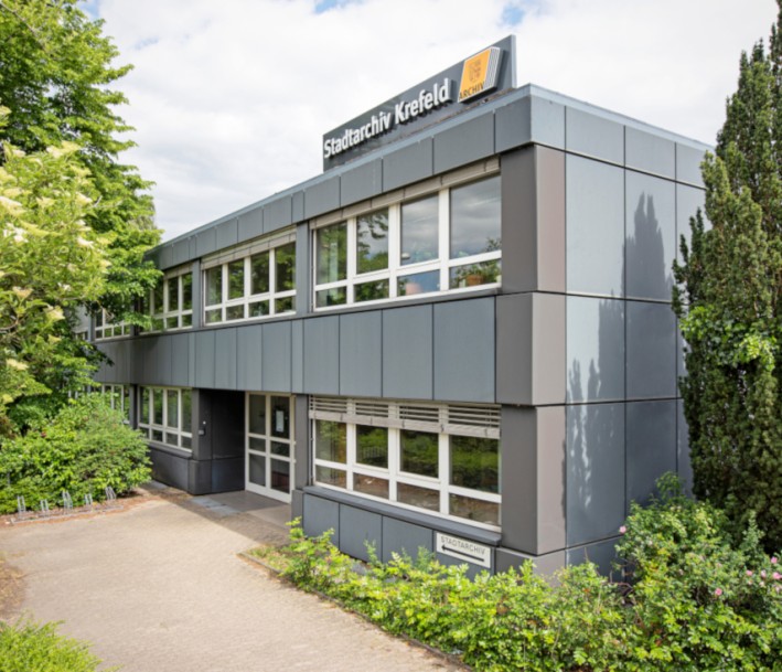 Das Foto zeigt das Stadtarchiv Krefeld.