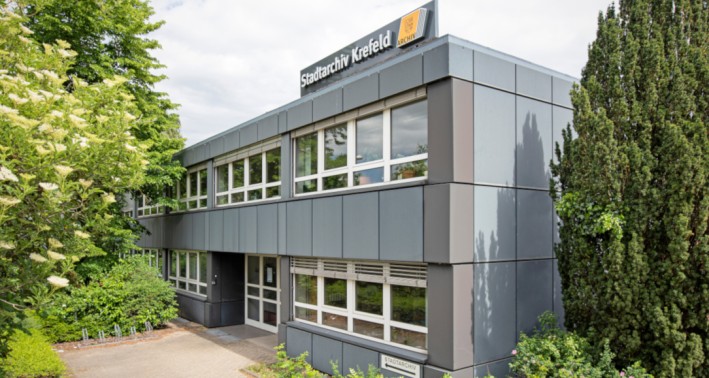 Das Foto zeigt das Stadtarchiv Krefeld.