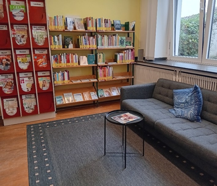 Räume der Stadtteilbibliothek Stadtwald