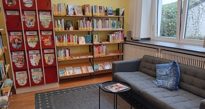 Räume der Stadtteilbibliothek Stadtwald