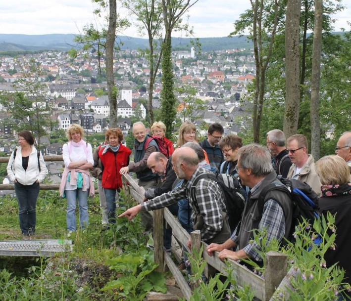 Führung an der Station Rüdenburg