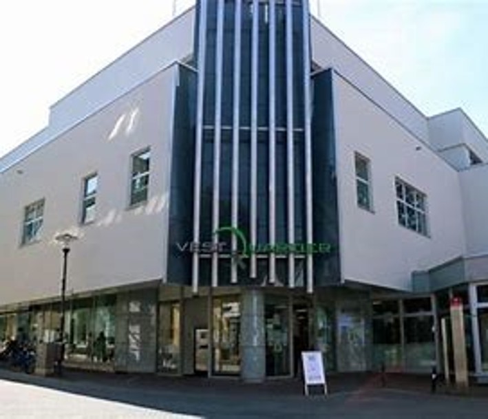 Die Stadtbibliothek im Vest Quartier; mitten in der schönen Altstadt Recklinghausens.