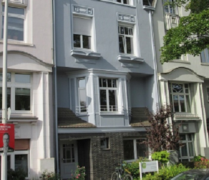 Blick auf das Gebäude des Lernorts Landesfachstelle Prävention NRW/ Stiftung für Prävention
