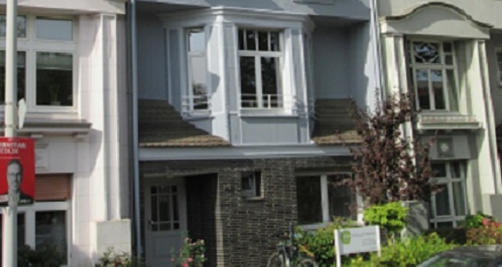 Blick auf das Gebäude der Stiftung
