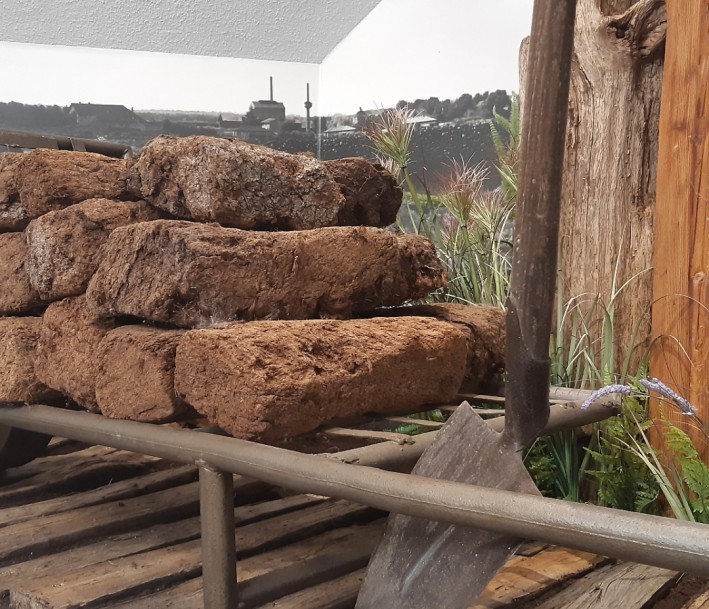 Stadt Gescher/Foto: Hanna Koch Gestochener Torf