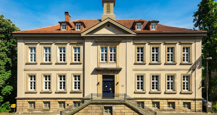 Außenfassade der Stadtbibliothek Detmold