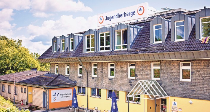 Das Gebäude des Lernorts Jugendherberge Sorpesee