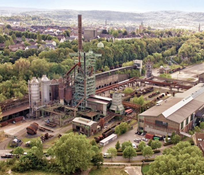 Das LWL Museum Henrichshütte Hattingen aus der Luft
