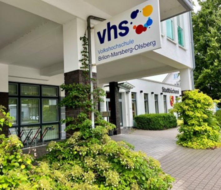 Eingang des Lernorts VHS-Geschäftsstelle in Olsberg