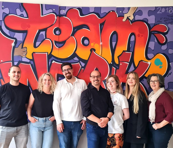 Ein Bild des Teams des Lernorts Sozialdienst Katholischer Männer Neuss e.V.