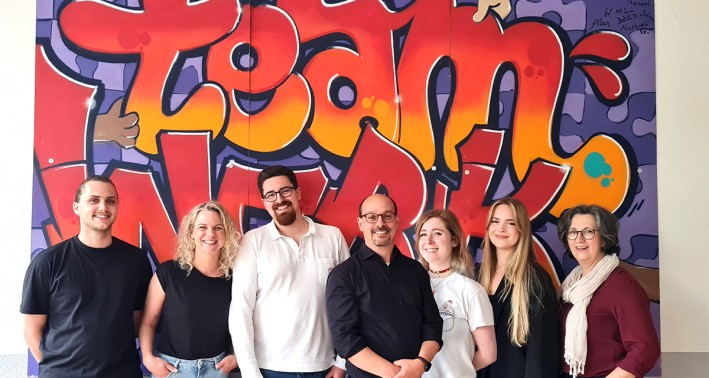 Ein Bild des Teams des Lernorts Sozialdienst Katholischer Männer Neuss e.V.