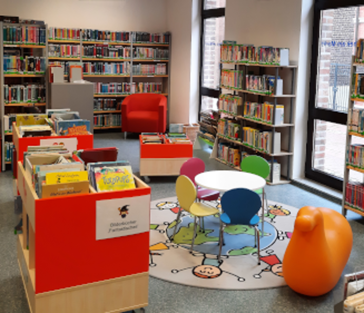 Kinder-Ecke der Bibliothek Lernort in Schwalmtal