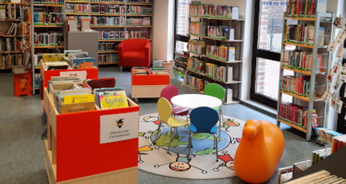 Kinder-Ecke der Bibliothek Lernort in Schwalmtal
