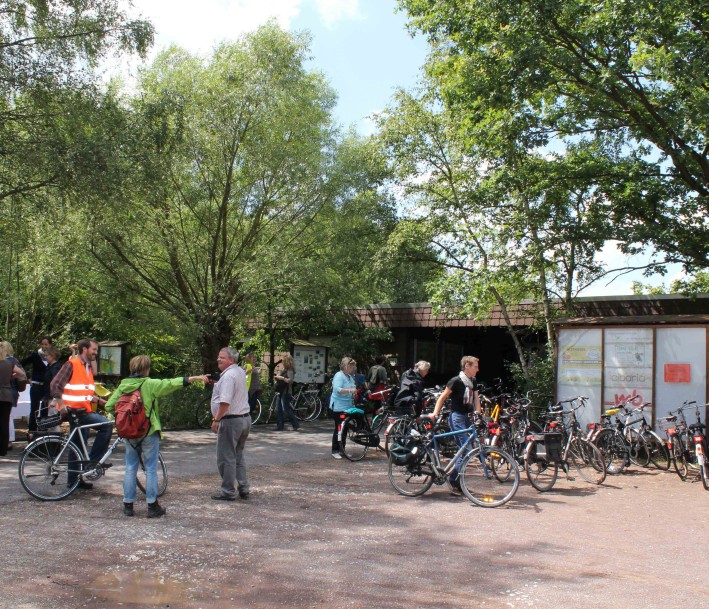 Außenansicht des Lernorts Biologischen Station Rieselfelder Münster
