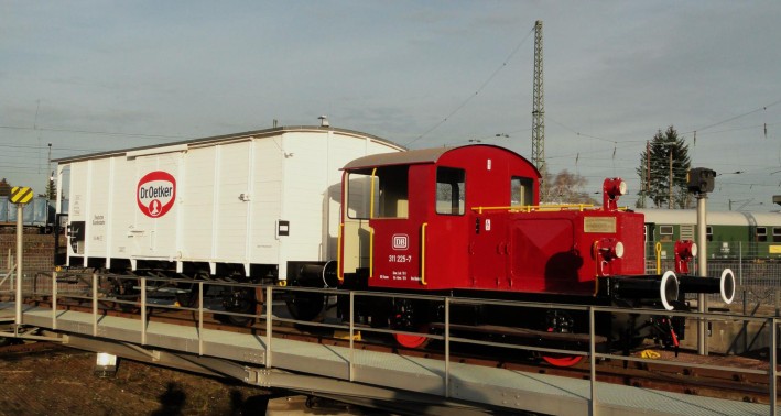 Ein Zug aus dem Lernort Ehemaligs Bahnbetriebswerk Bielefeld