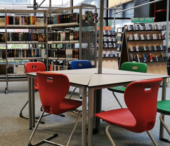 Einje Sitzlernecke des Lernorts Stadtteilbibliothek Schildesche