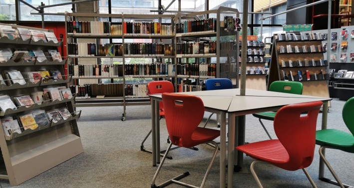 Einje Sitzlernecke des Lernorts Stadtteilbibliothek Schildesche