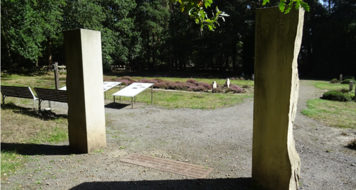 Einen Blick in den Lernort Dauerausstellung Barackenlager Lette / Altenheim »Heidehof«
