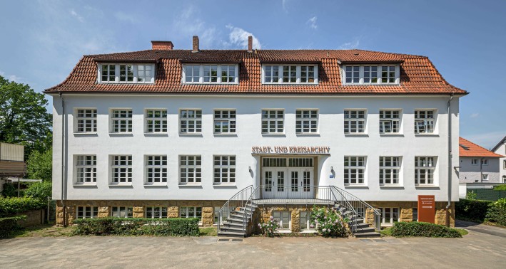 Das Stadt- und Kreisarchiv Gütersloh von Außen