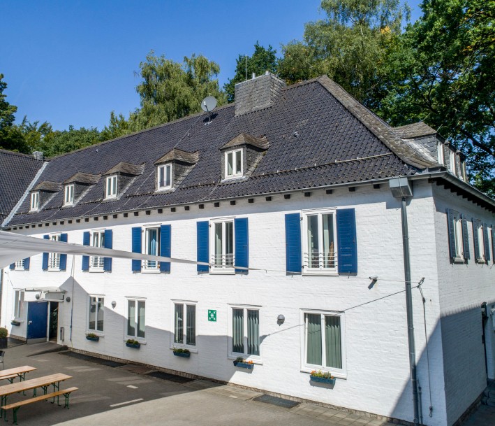 Außenansicht der Jugendherberge Aachen